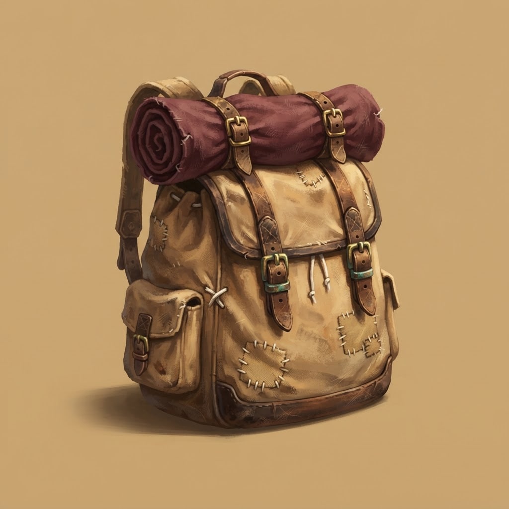 Image: Painted fantasy video-game inventory item art, sem