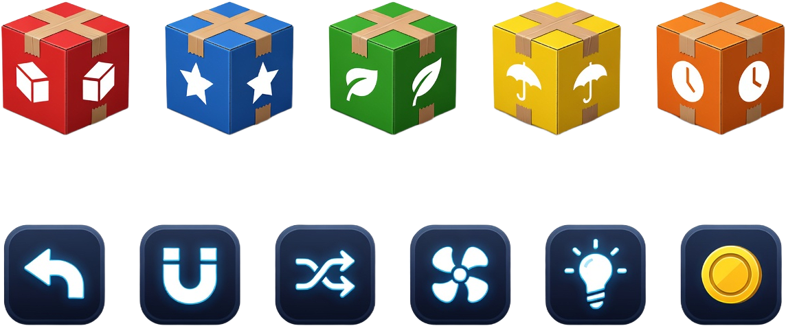 Package Variants and UI Icons Sprite Sheet