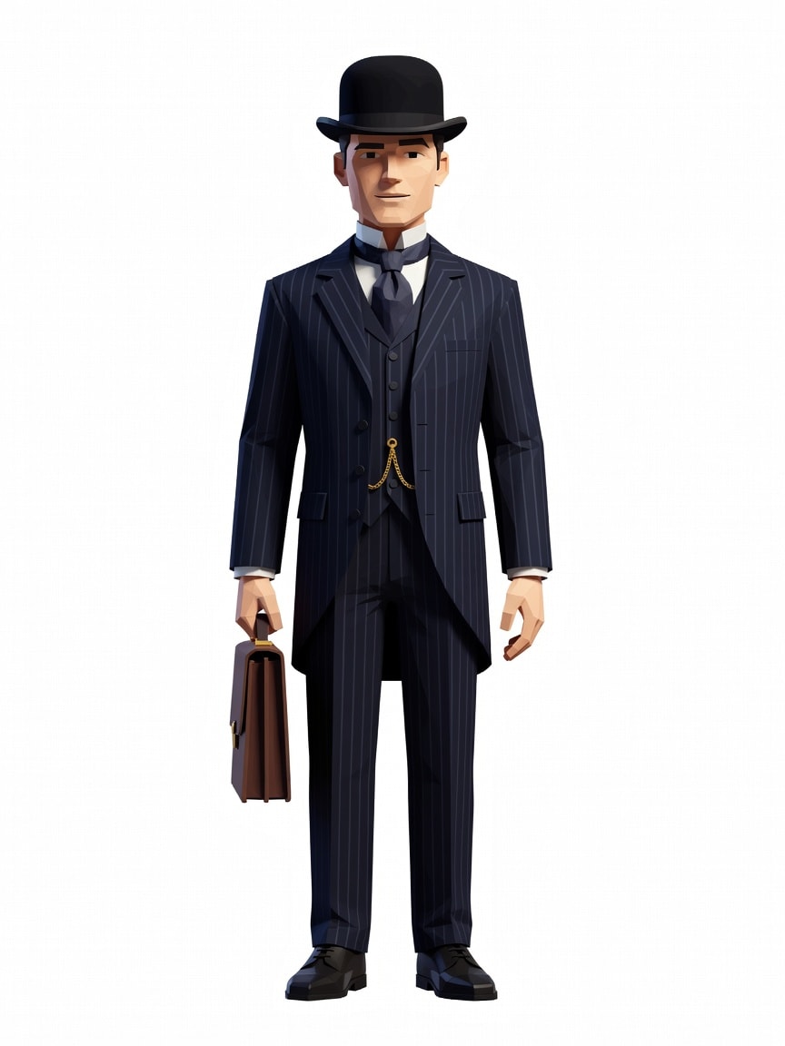 Banker with Briefcase - Concept