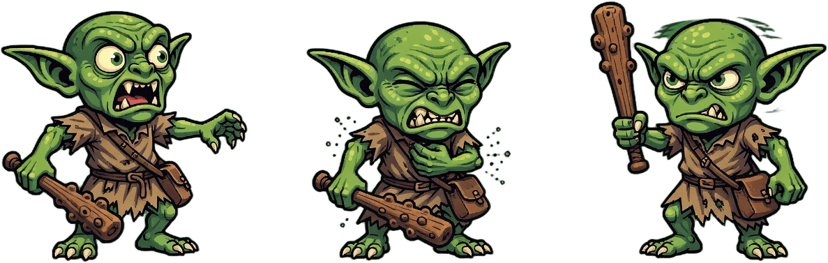 Goblin Recruit Hit Reaction Strip (1 / 2)