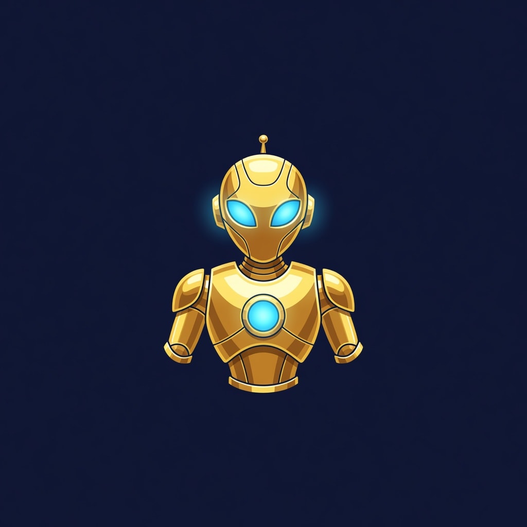Slot Symbol - Golden Alien Robot