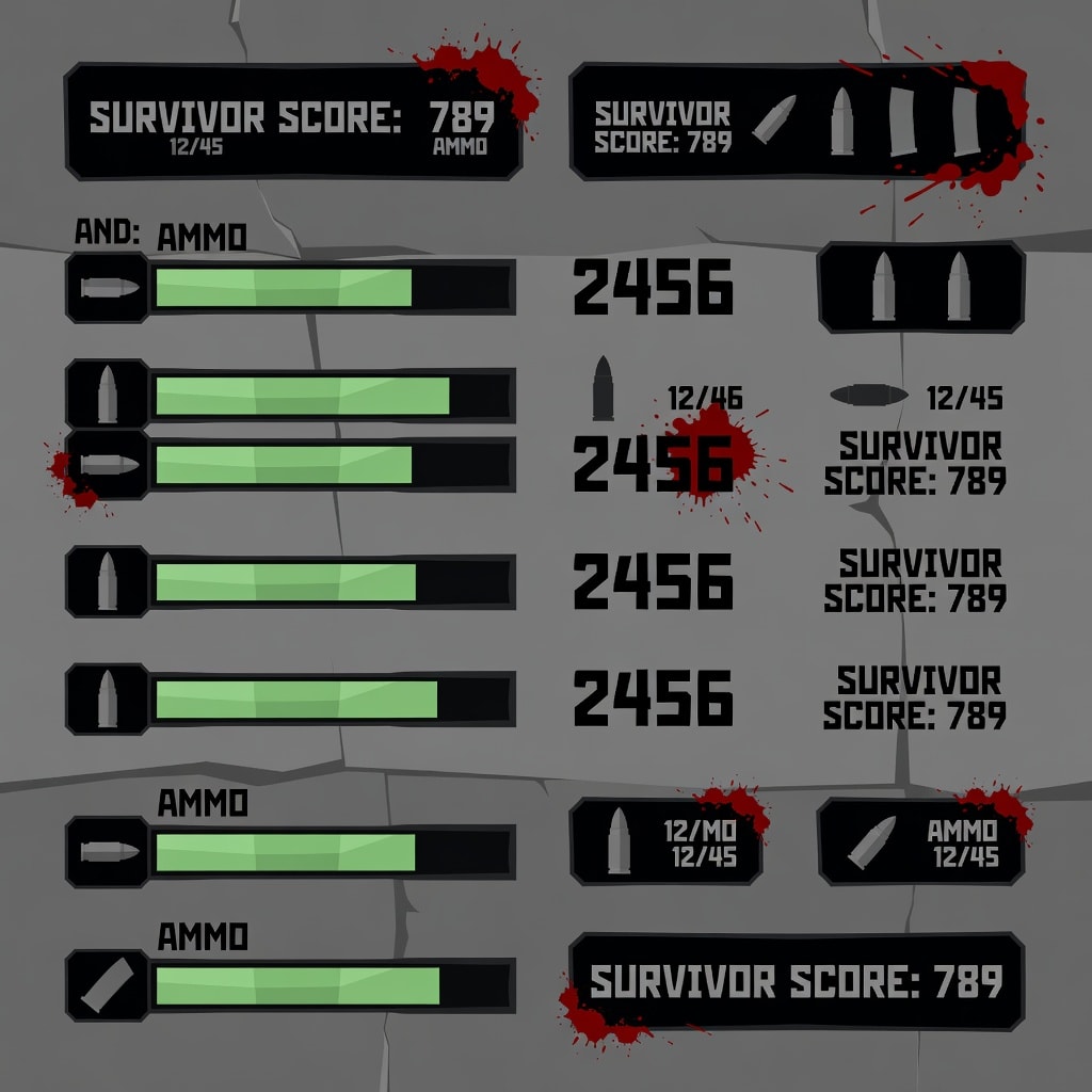 Zombie Survival UI Kit Concept