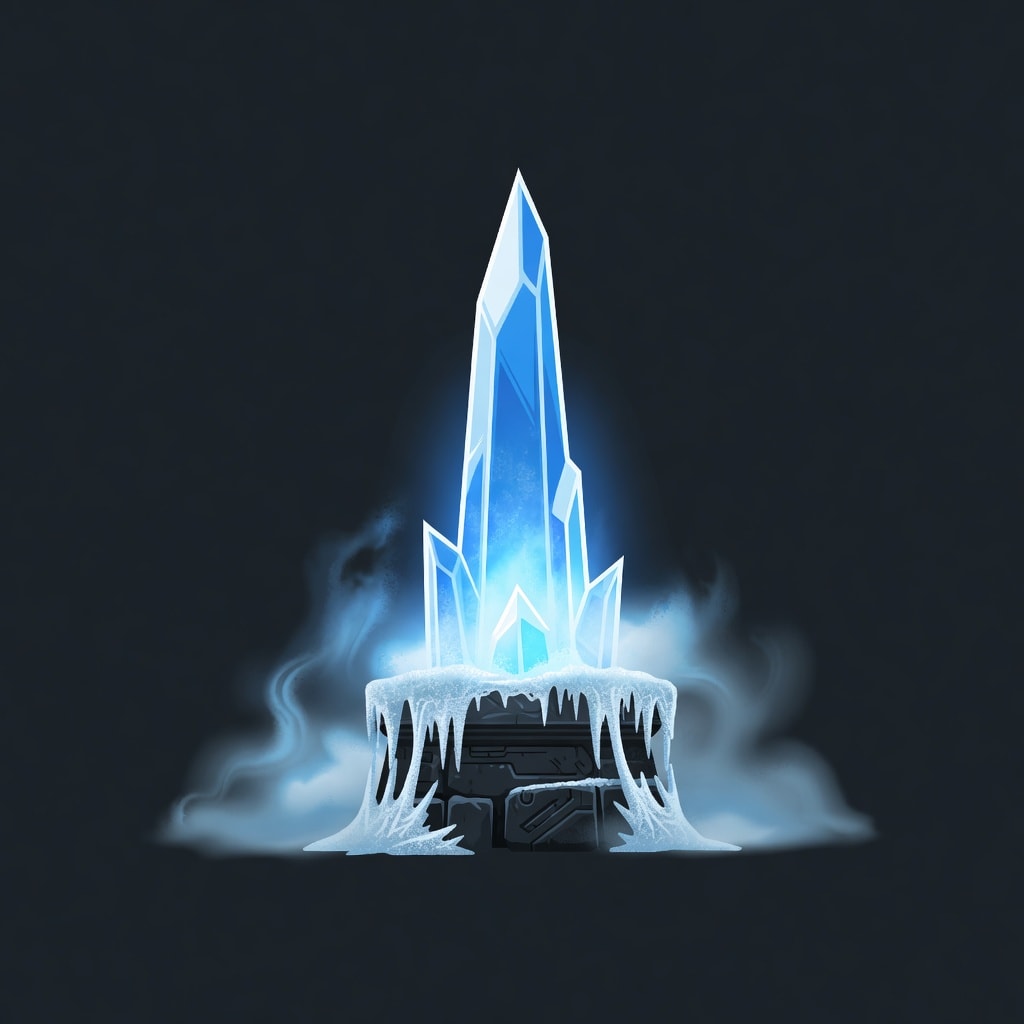 UI Icon - Frost Spire (Icy Blue)