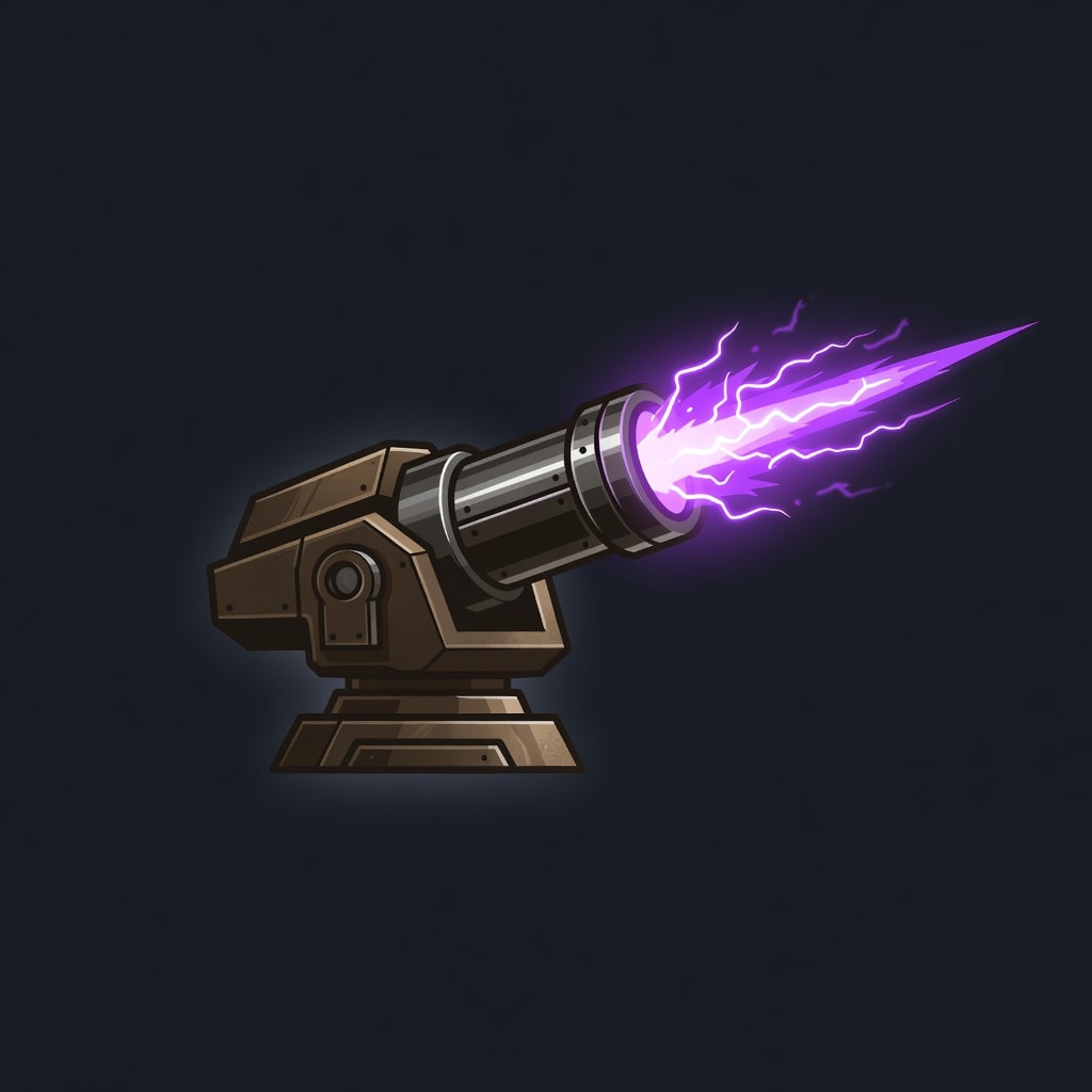 UI Icon - Plasma Cannon (Purple)