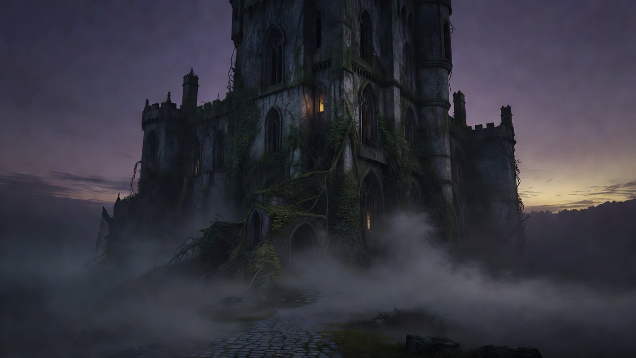 Chateau Amber Menu Background