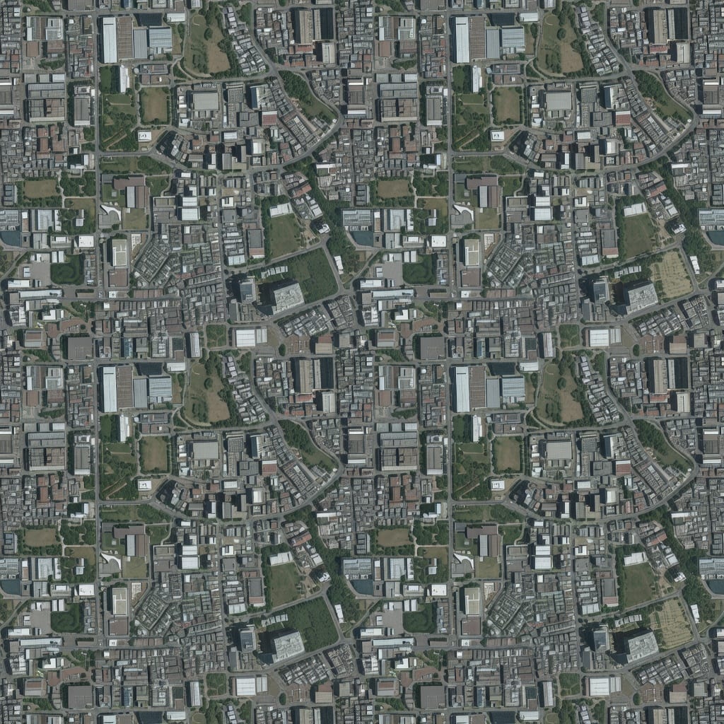 Tileable urban satellite texture