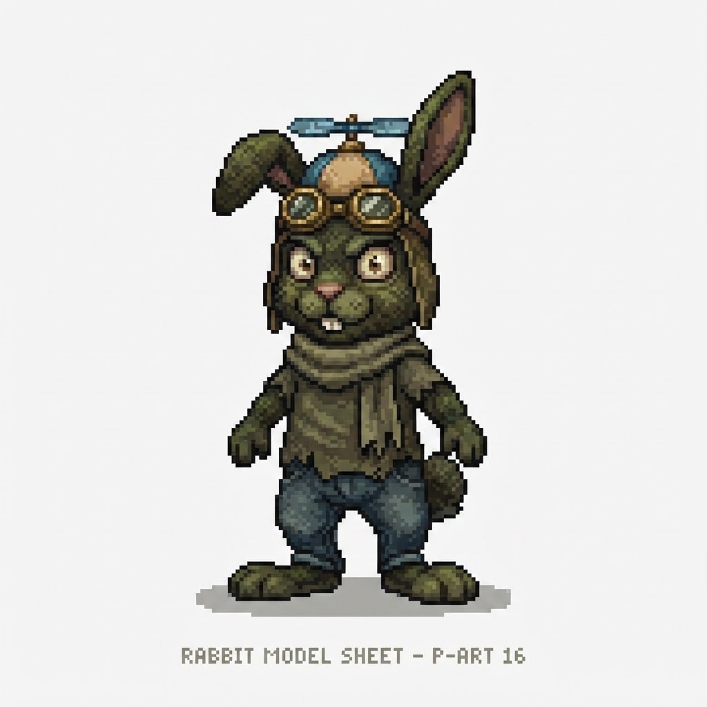 Pixel Propeller Rabbit