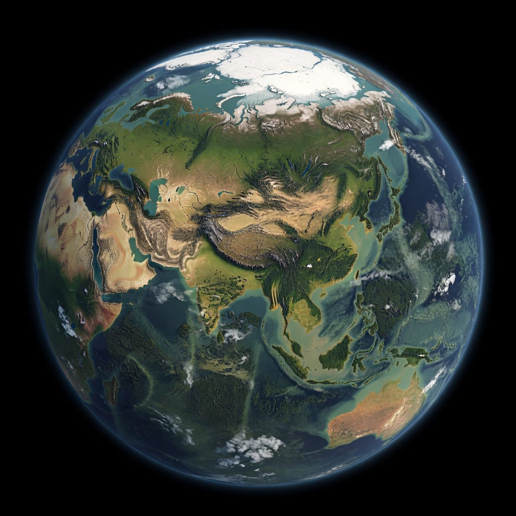 Neolithic Earth Globe — Campaign Map Concept