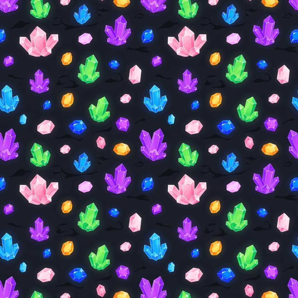 Colorful Crystal Rock Background