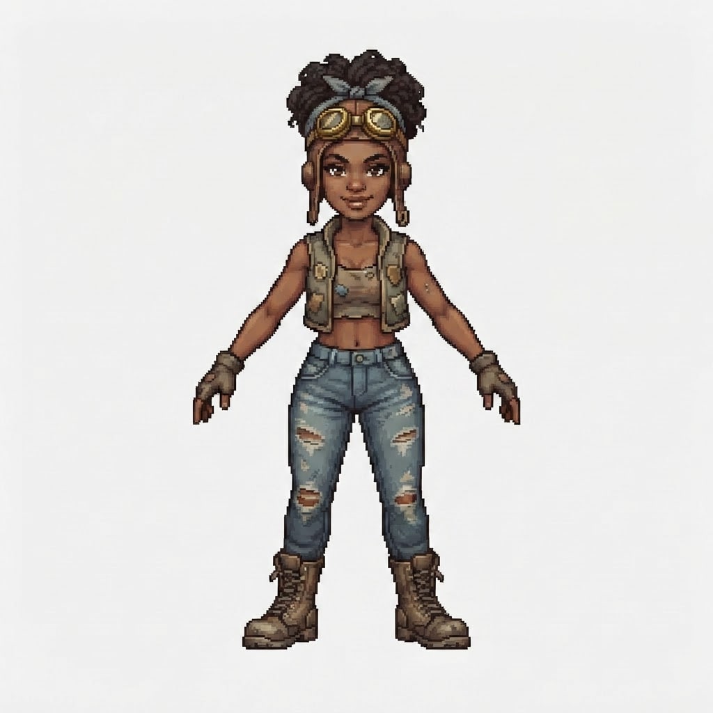 Pixel Streetwear Girl (3)