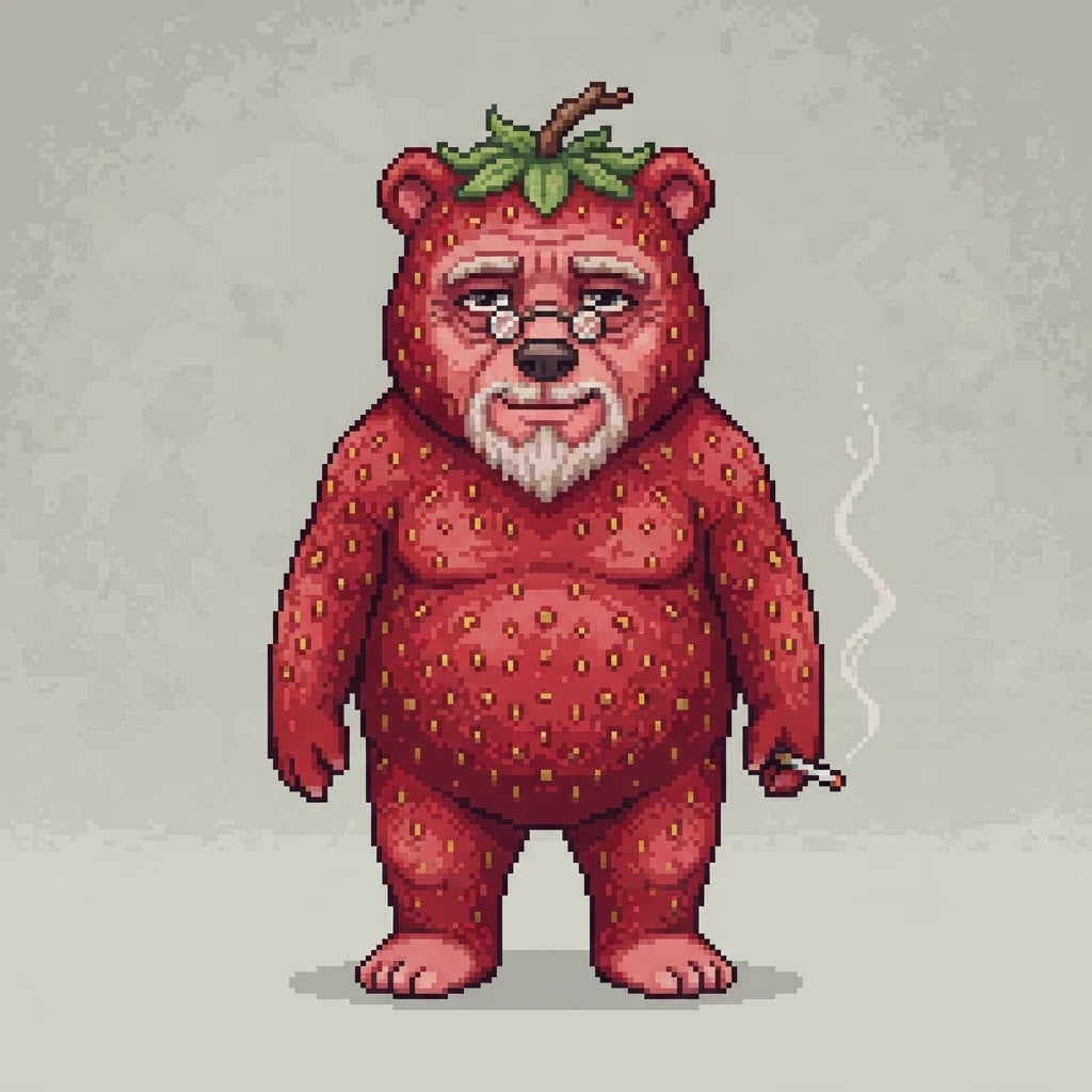 Wise Strawberry Bear (2)