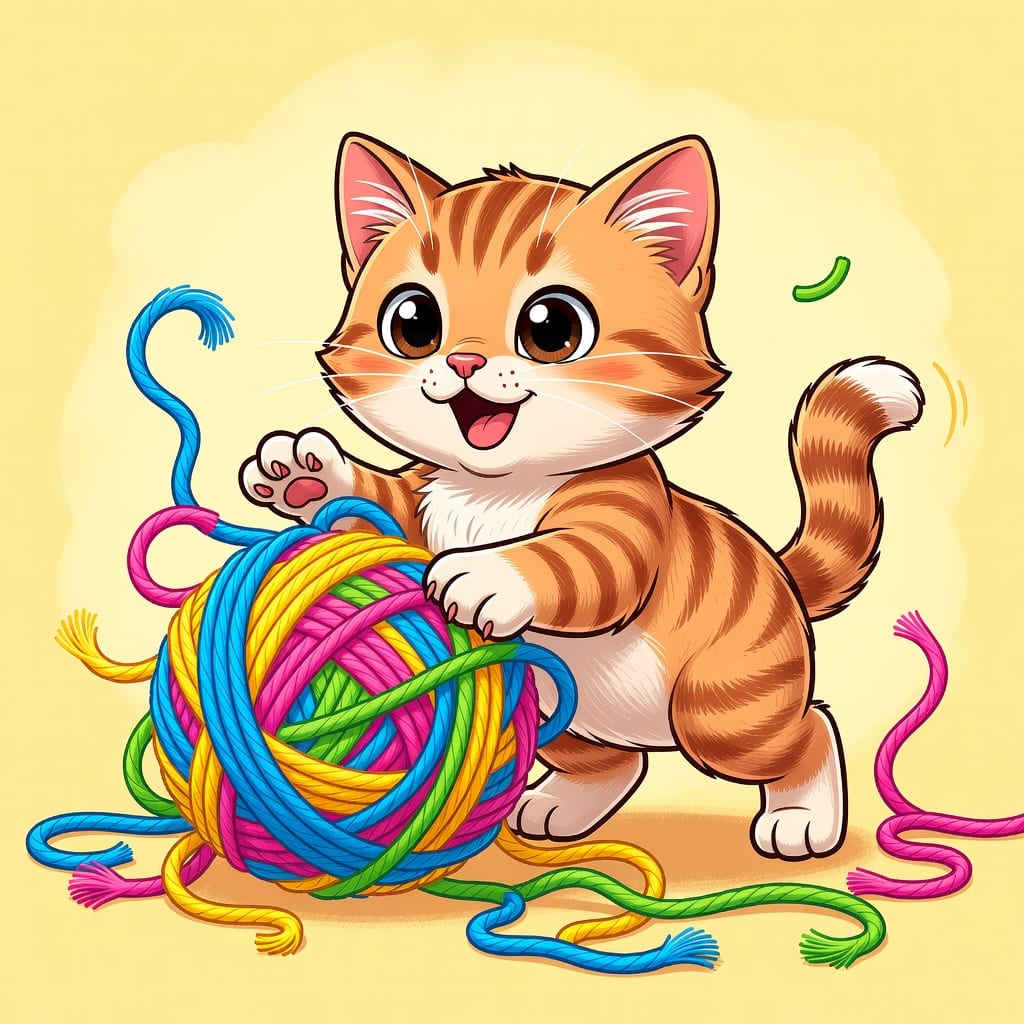 Playful Yarn Kittens (1 / 2)