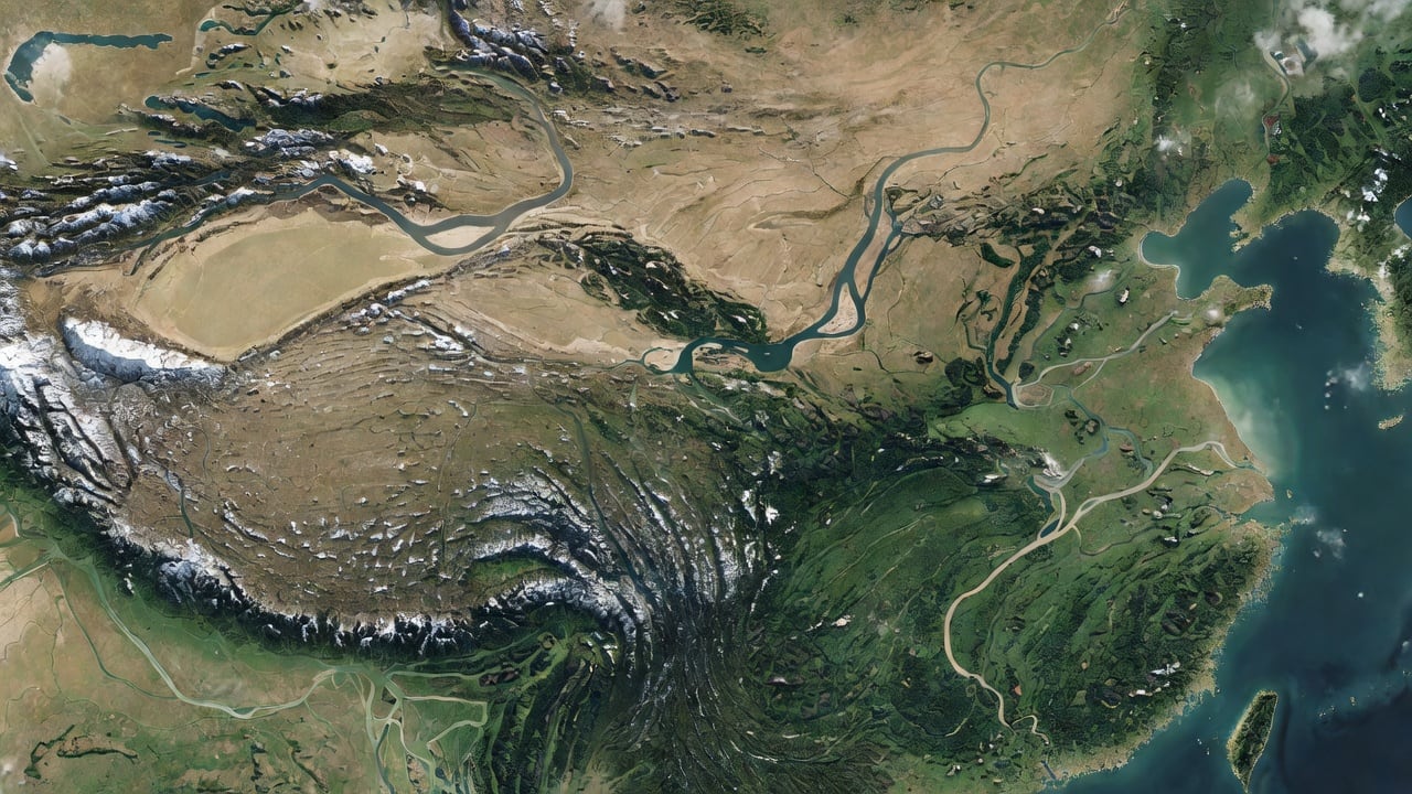 Three Kingdoms China Relief Map Texture