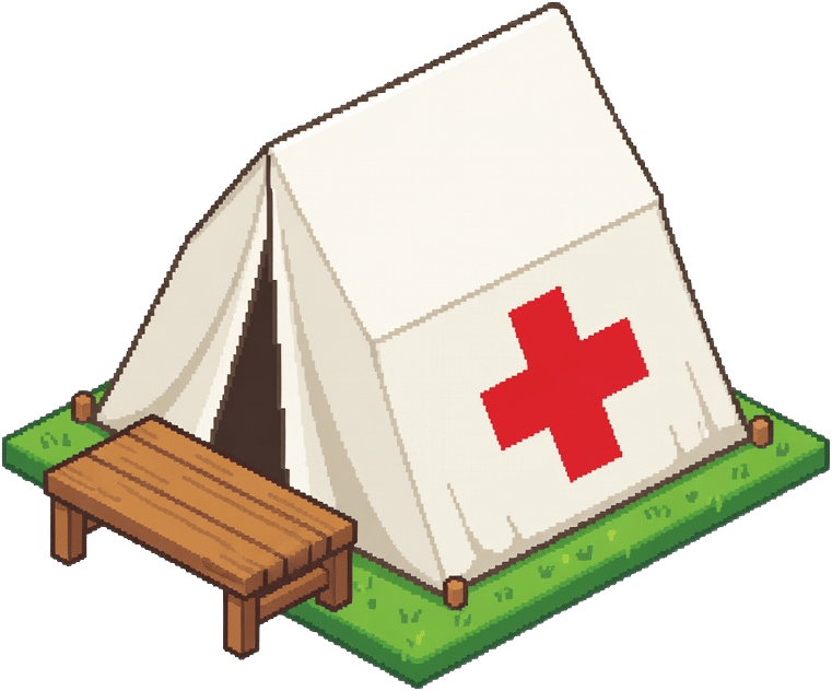 Medical Tent Isometric Sprite
