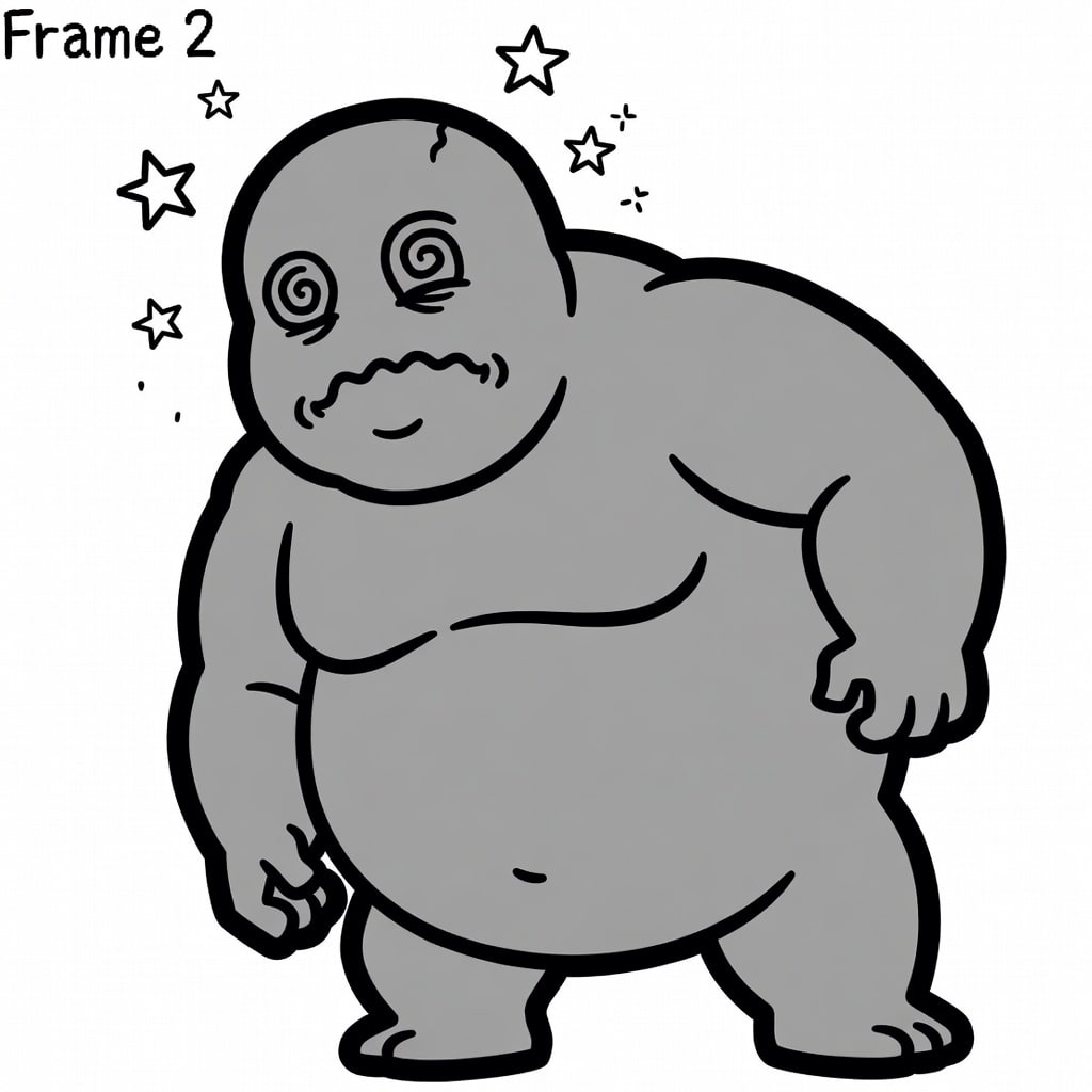 Baste stunned frame 01 spiral eyes sway left