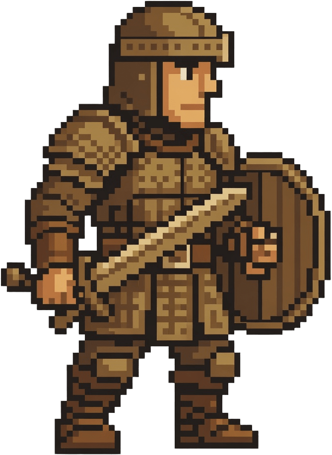 Swordsman Sprite - Domina Pixel Art