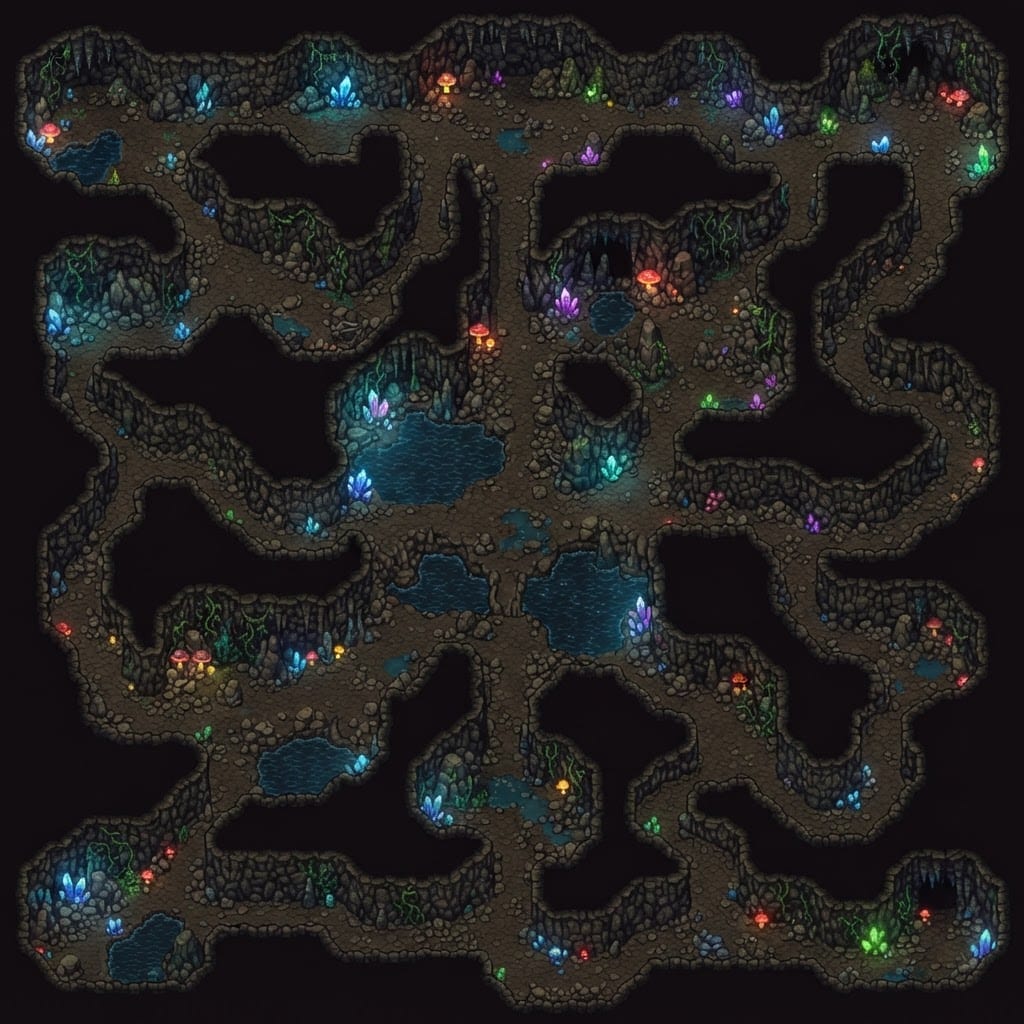 Top-down Underground Game Background