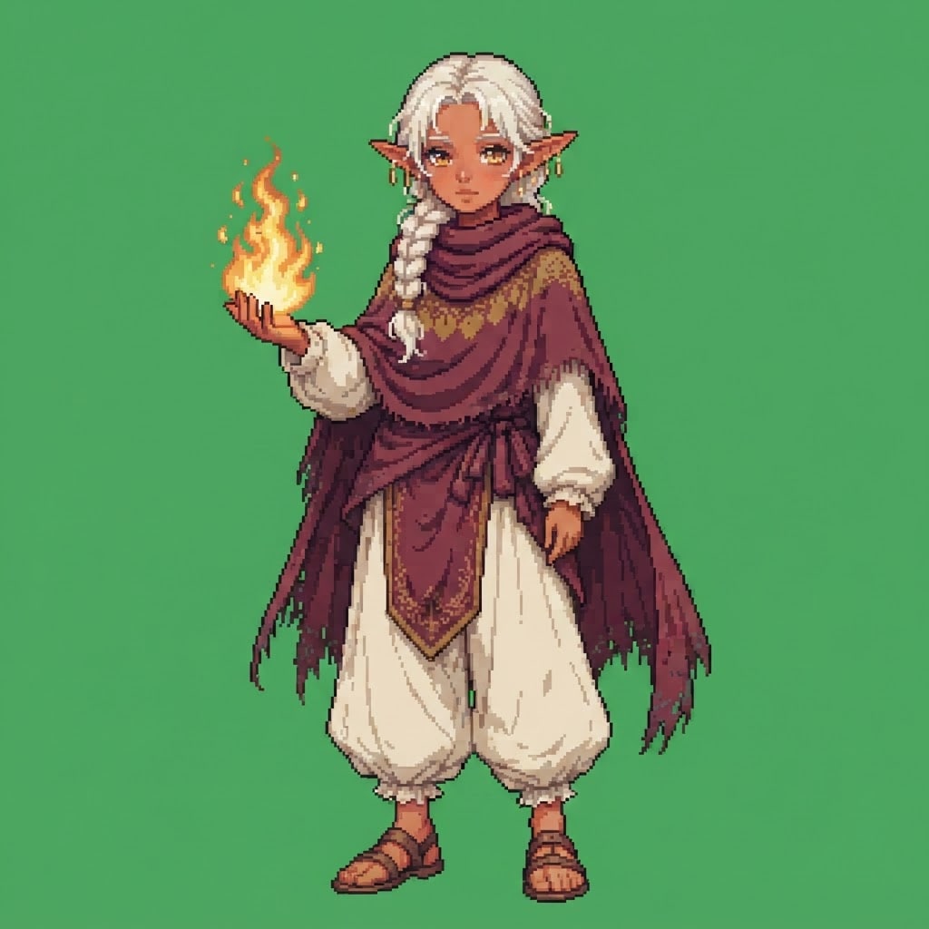Full-body Fantasy Character Sprite