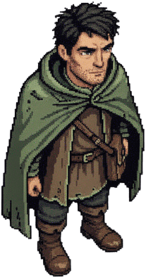 Pixel Man Three-Quarter