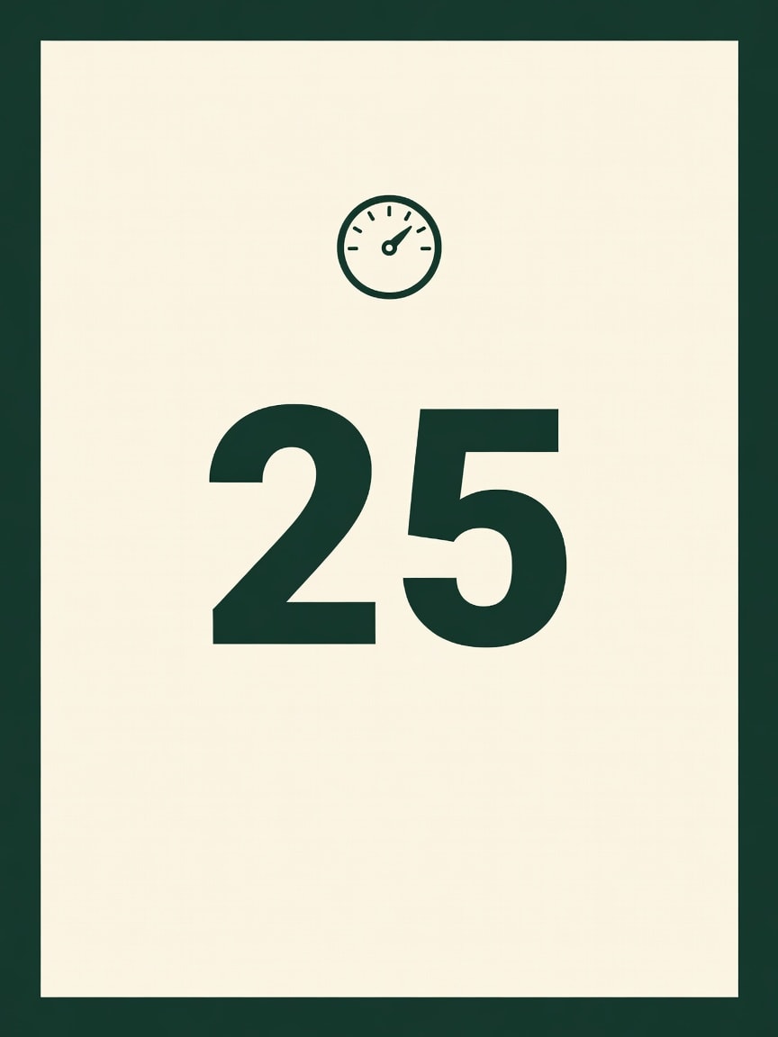 Card D25 - 25km Distance