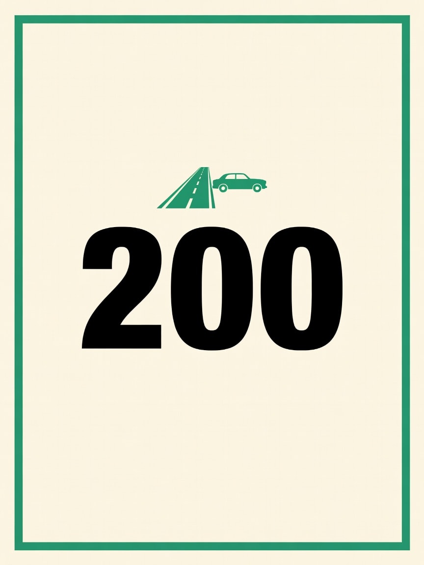Card D200 - 200km Distance