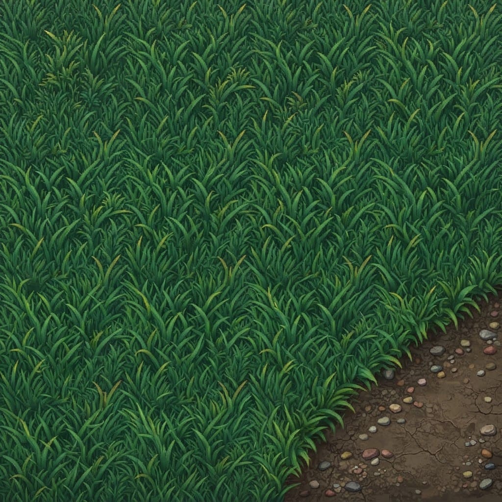 Image: This is a top-down RPG game ground tile (grass and