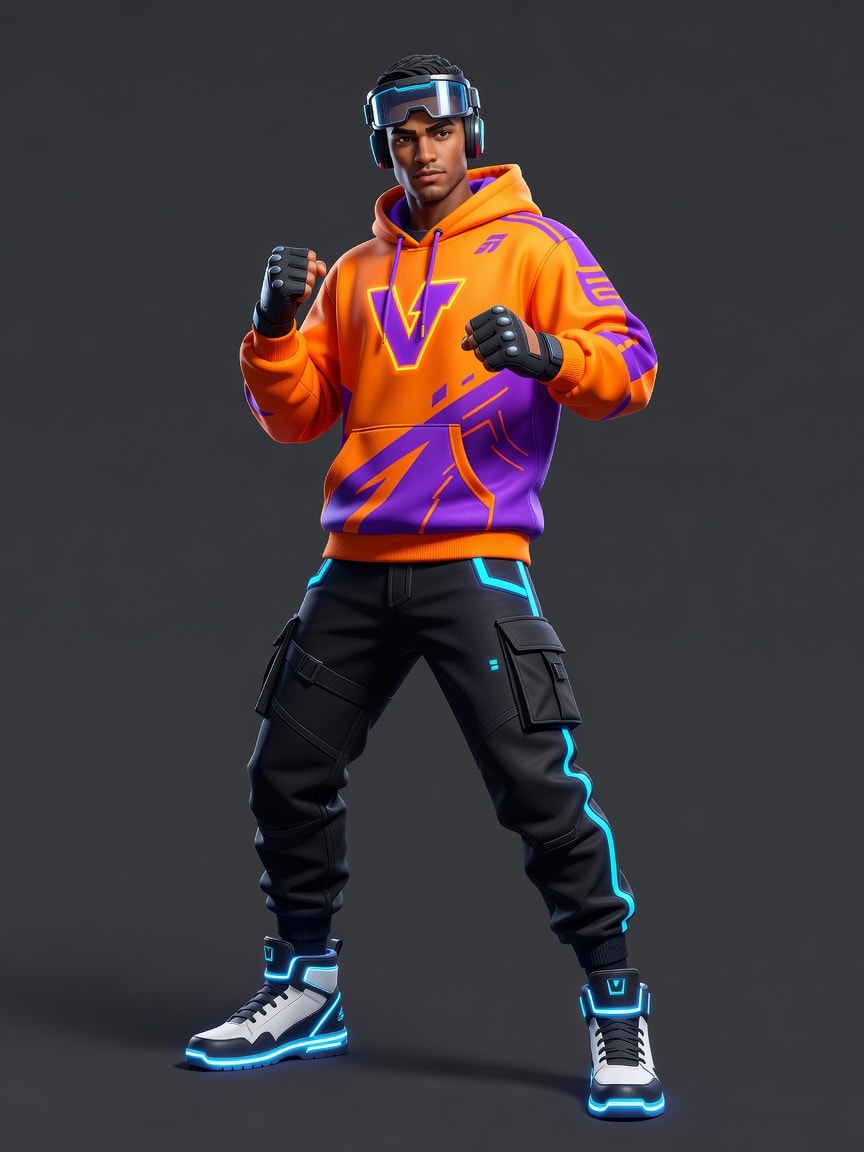 Street Fighter Neon - Fortnite Skin Concept