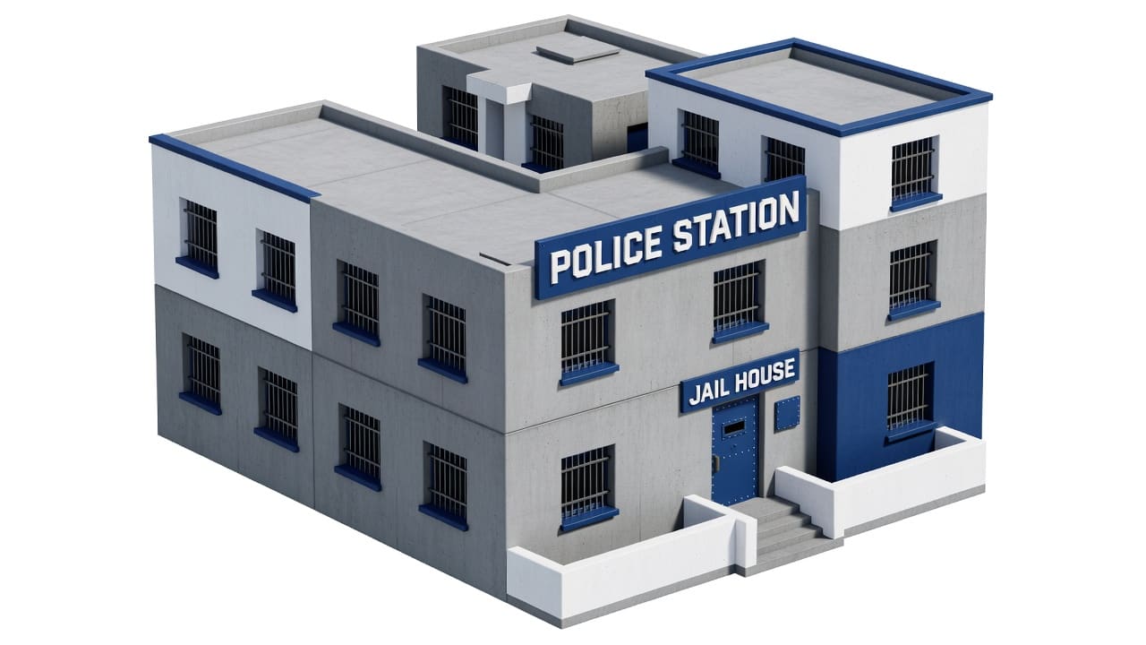 Jail Police Station Building Concept