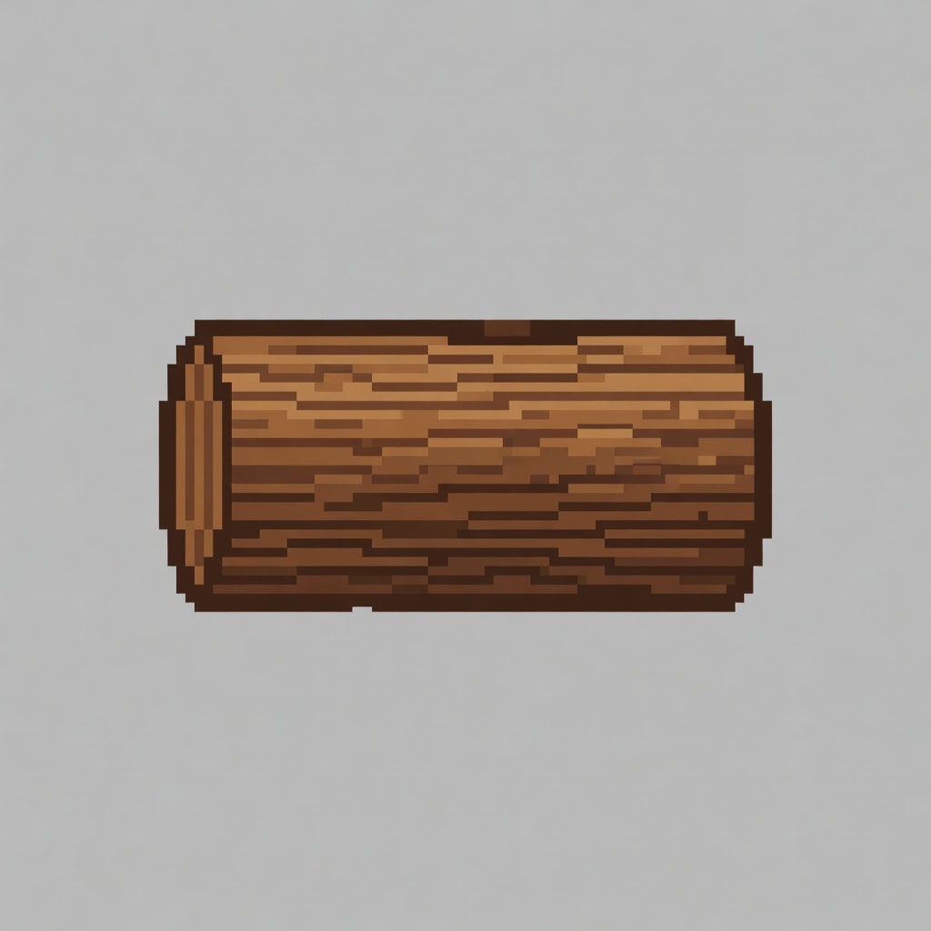 Wood Log Pixel Art
