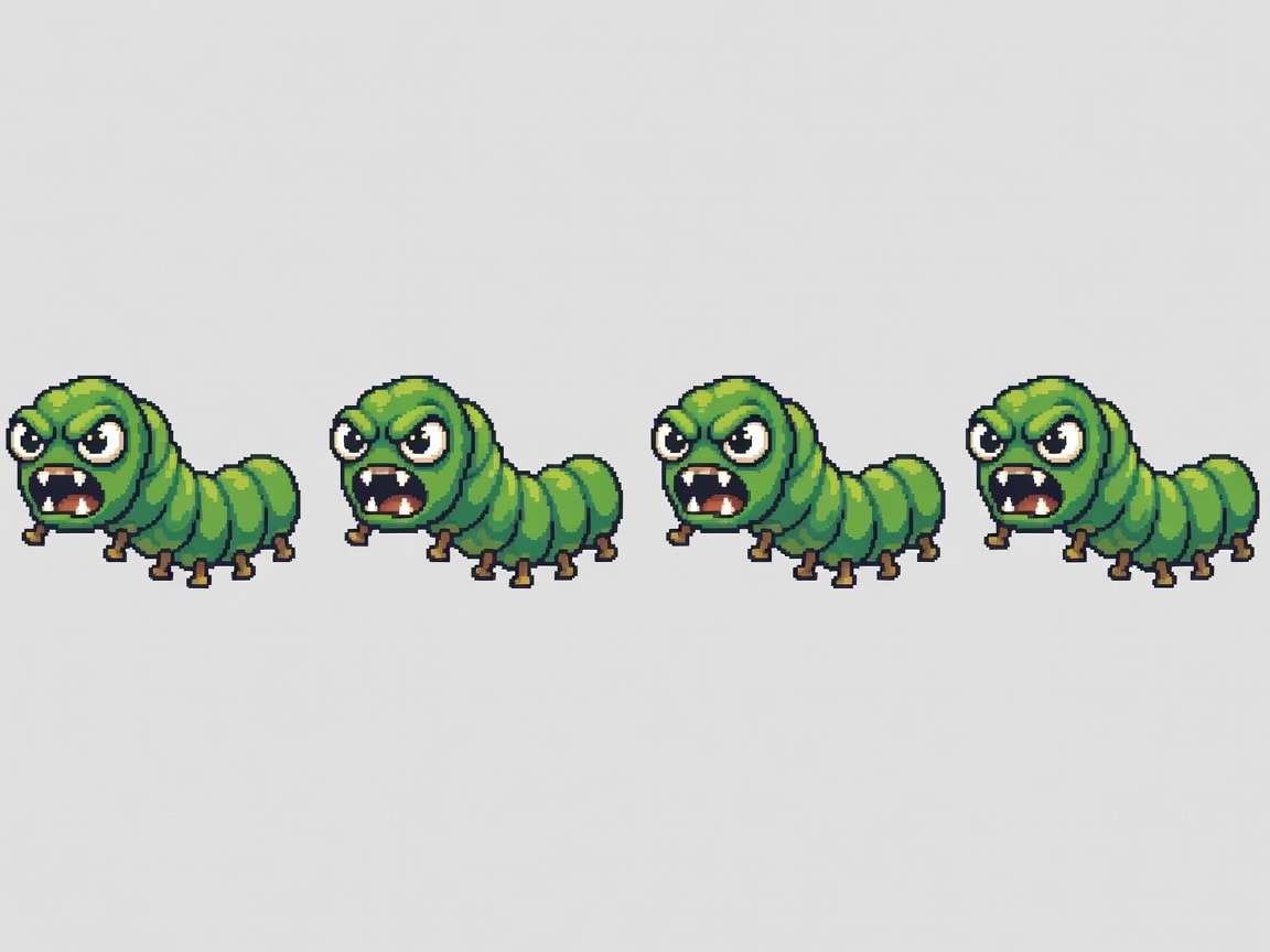 Caterpillar Walk Cycle (2 / 3)