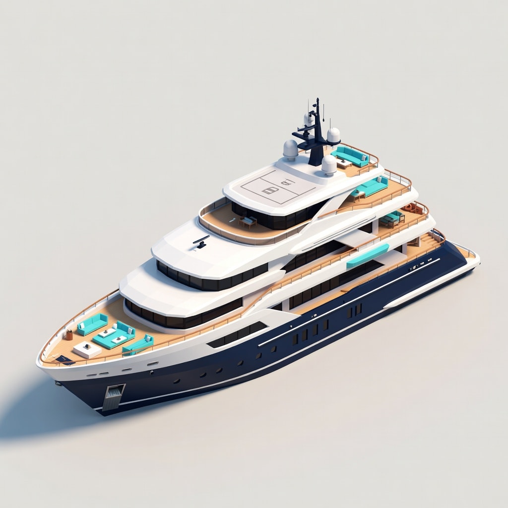 Luxury Superyacht - Three Decks