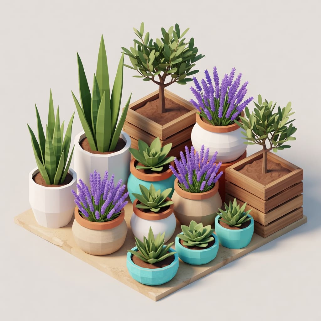 Potted Plants & Flower Pots