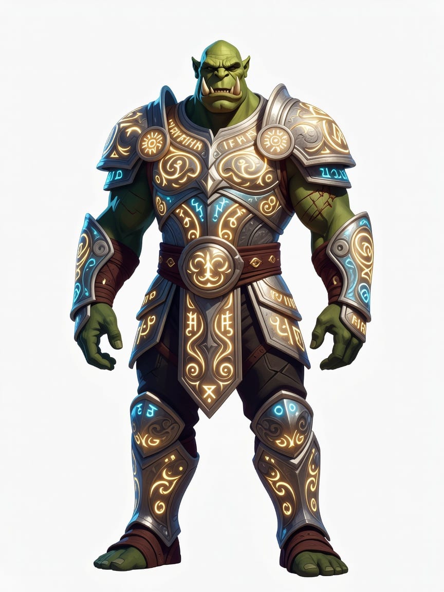 Orc Warrior - Luminous Armor Concept (2 / 2)