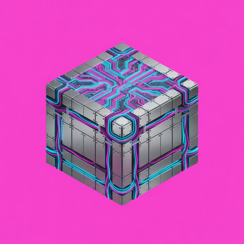 Circuit Block - Cyberpunk Tile (1 / 4)