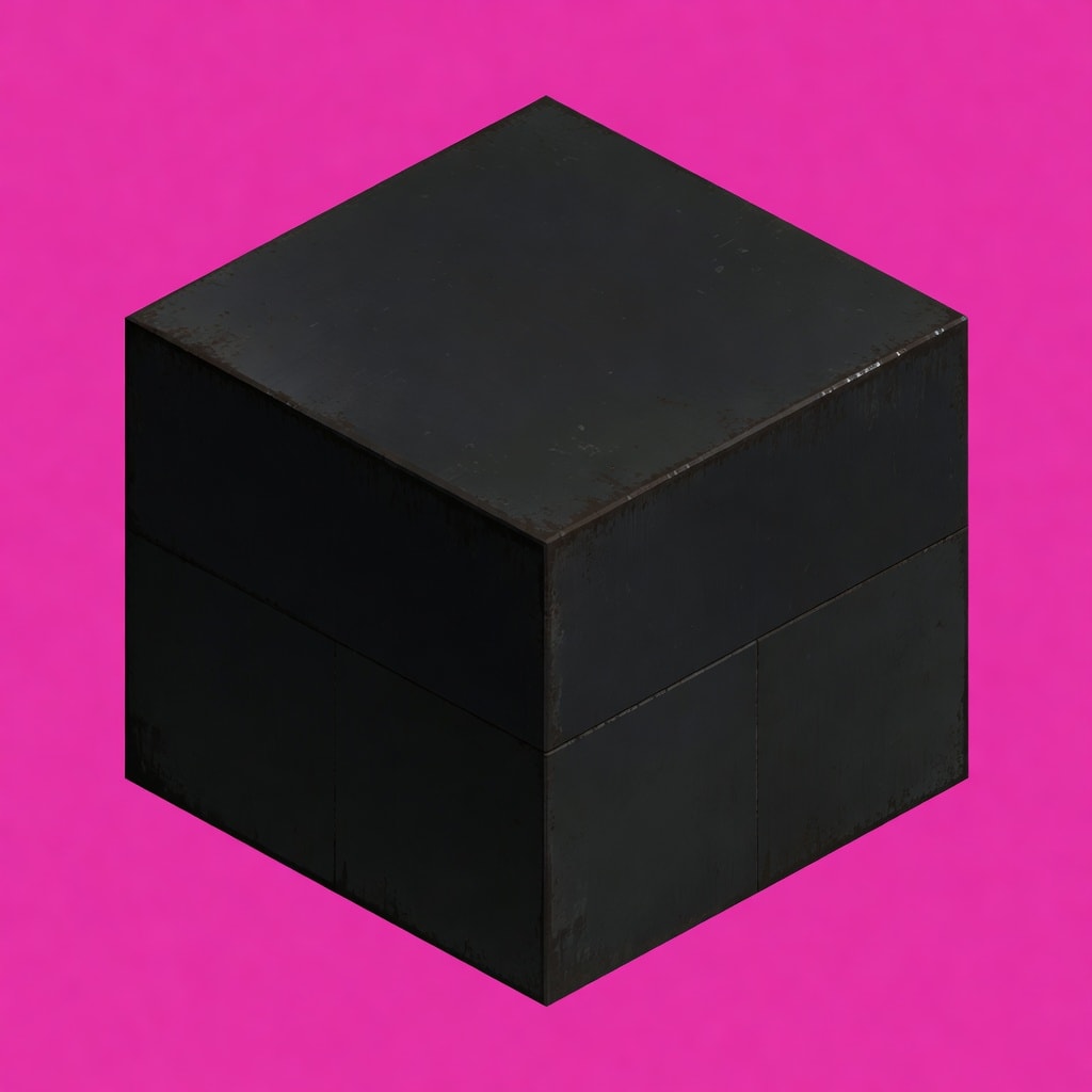 AETHERSHELL - Plain Dark Metal Cube