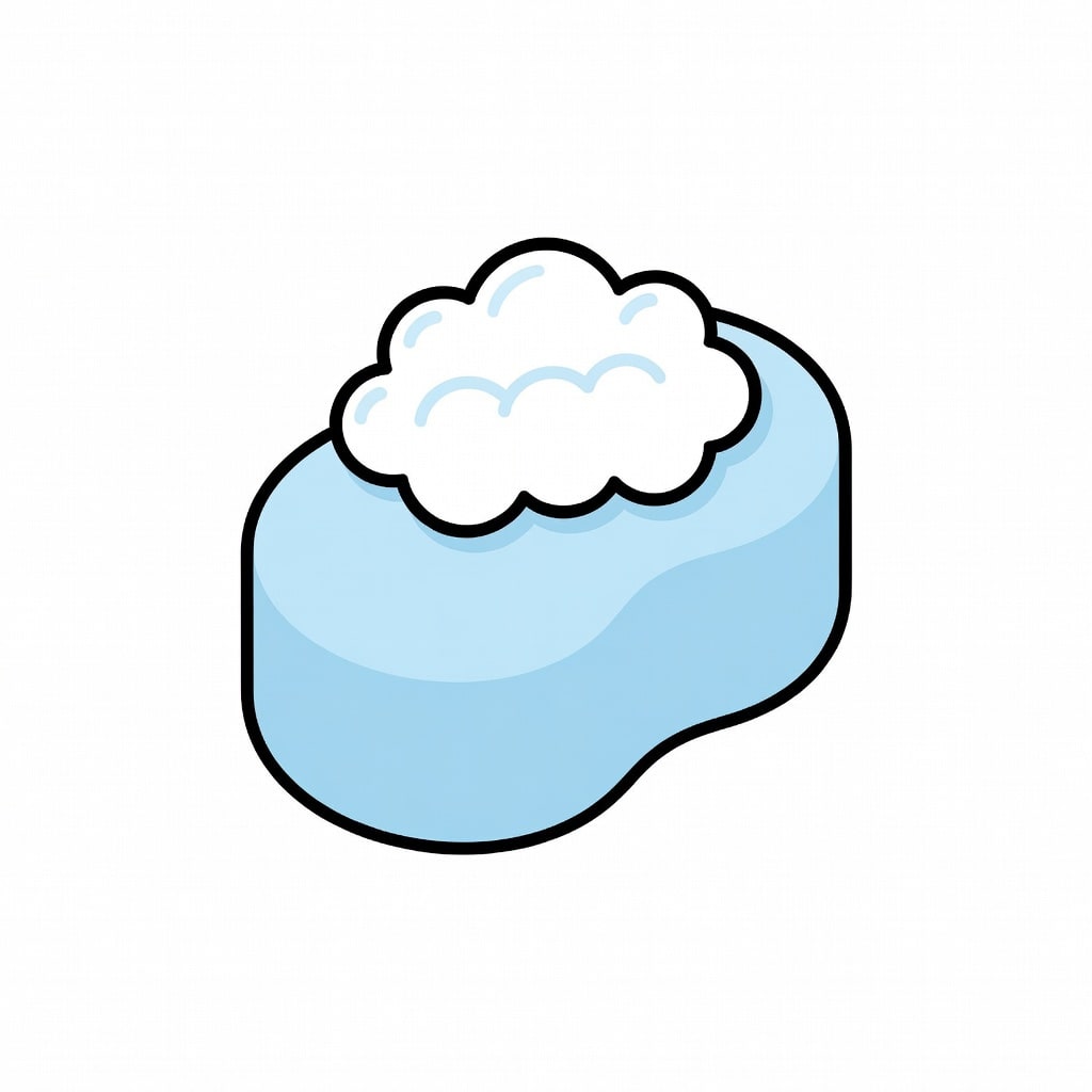 Baby Bath Sponge - Stripe Gem Icon