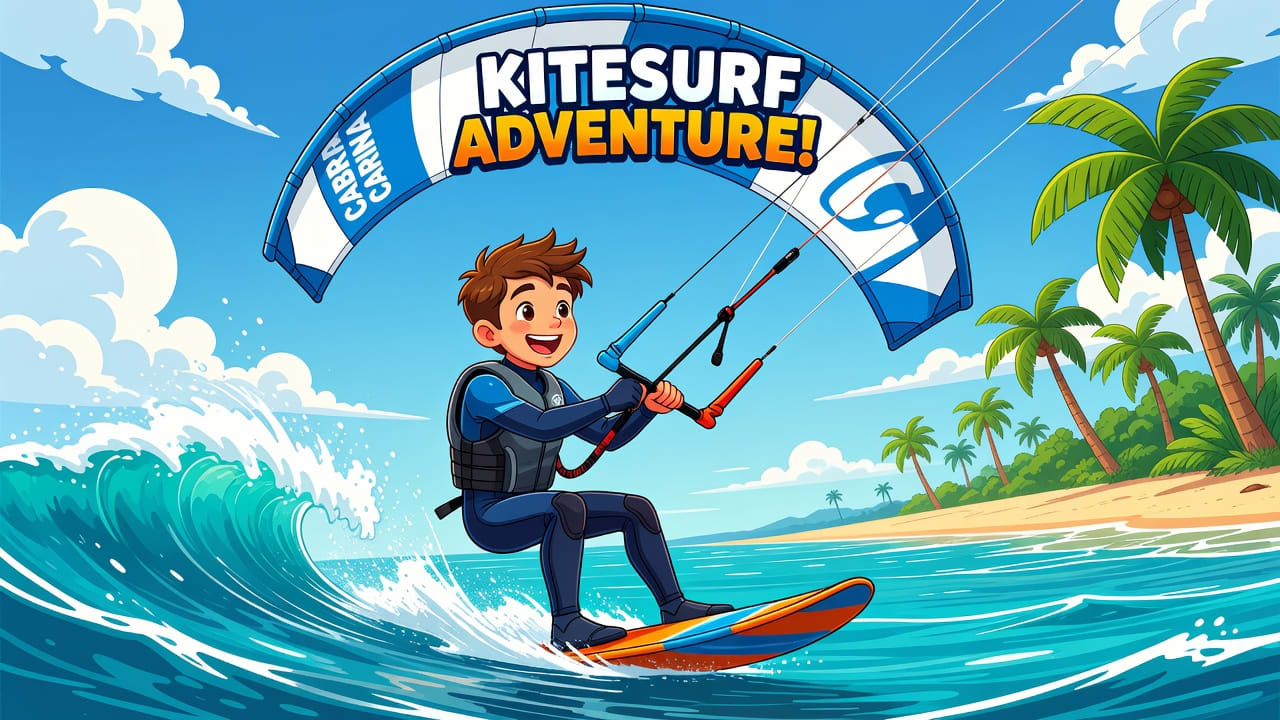 Menu splash kite art