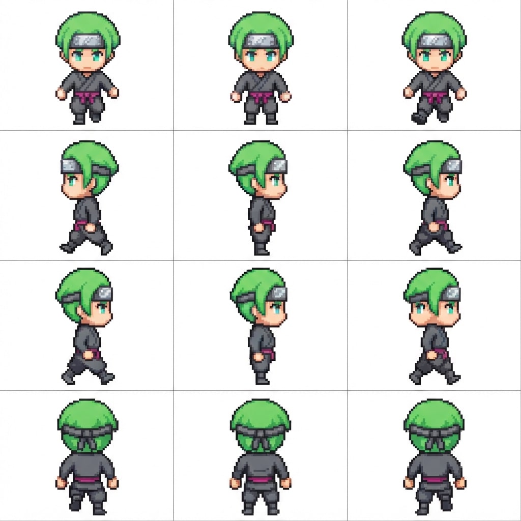 Image: Using THIS exact character (the green-haired ninja
