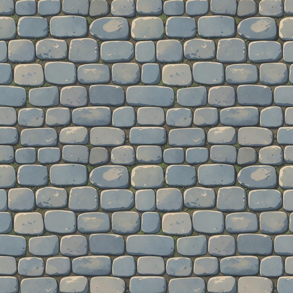 Anime Cobblestone Path Texture