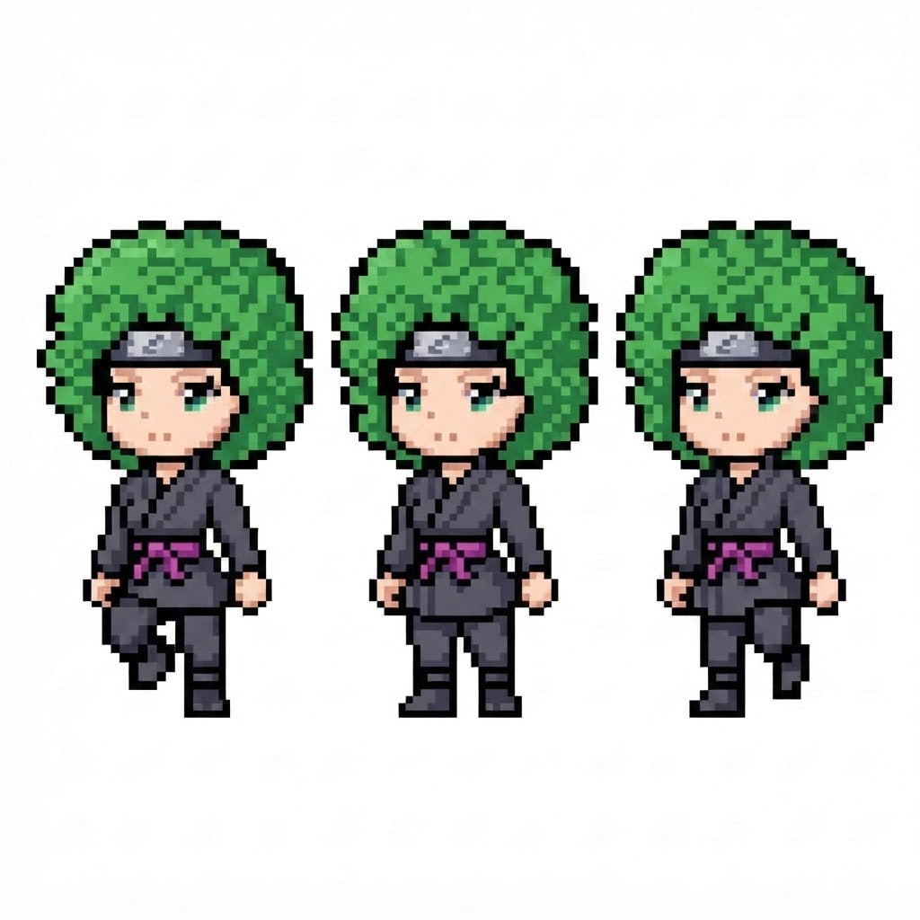 Image: BODY: a chibi ninja GIRL - clearly feminine: NARRO