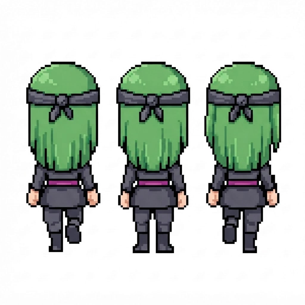 Image: BODY: a chibi ninja GIRL - clearly feminine: NARRO