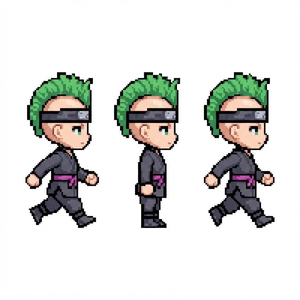 Image: BODY: a chibi ninja GIRL - clearly feminine: NARRO