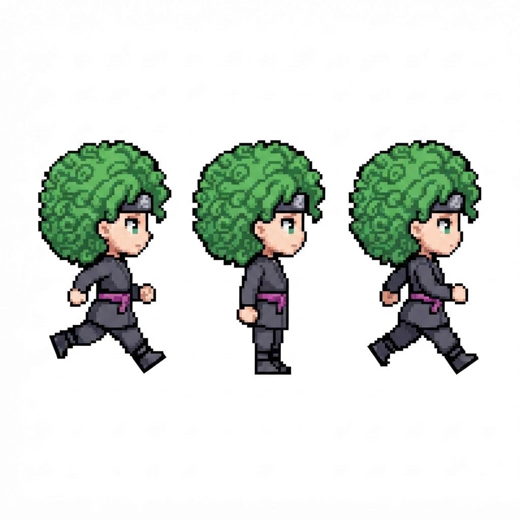 Image: BODY: a chibi ninja GIRL - clearly feminine: NARRO
