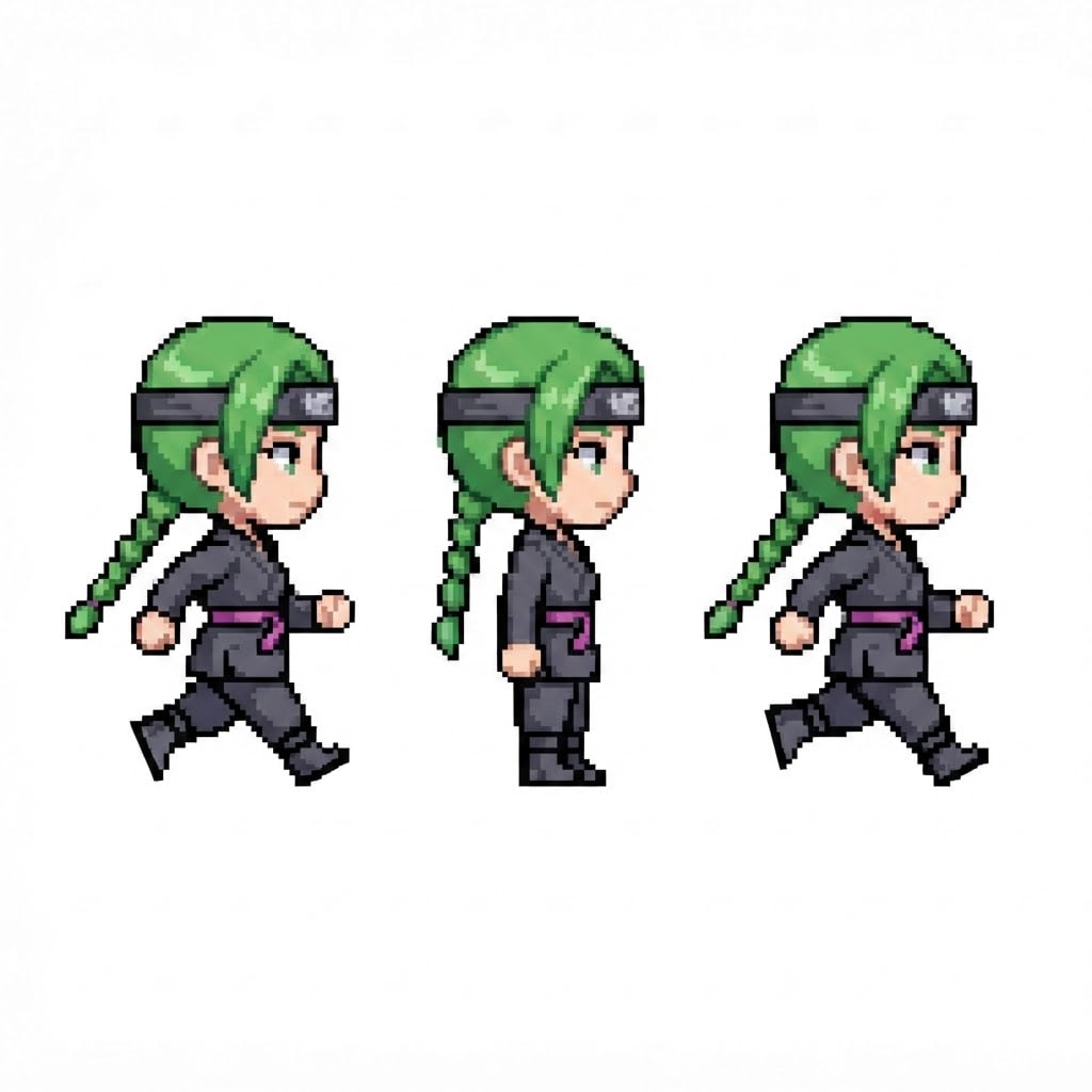 Image: BODY: a chibi ninja GIRL - clearly feminine: NARRO