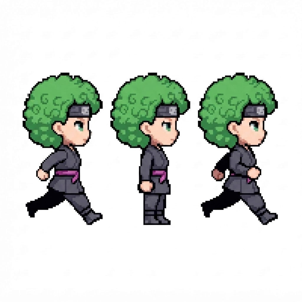 Image: BODY: a chibi ninja GIRL - clearly feminine: NARRO