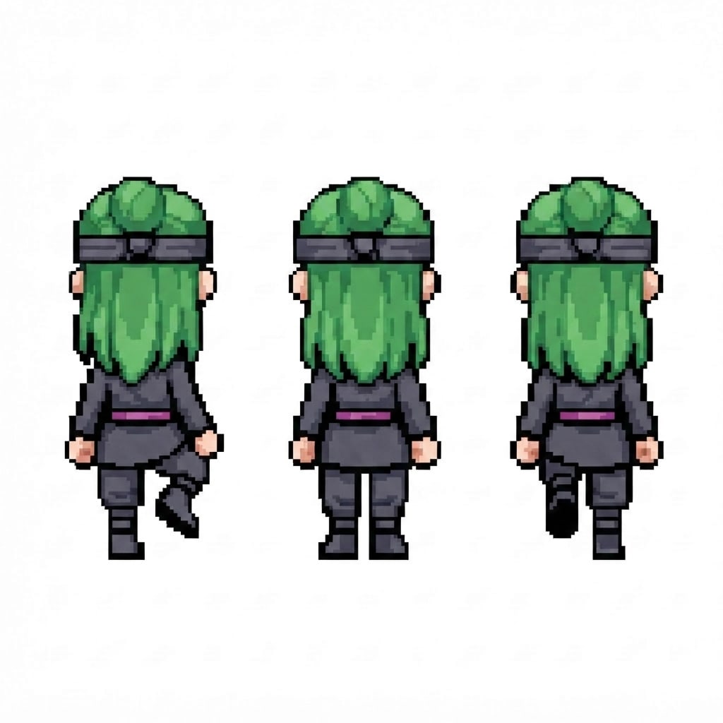 Image: BODY: a chibi ninja GIRL - clearly feminine: NARRO