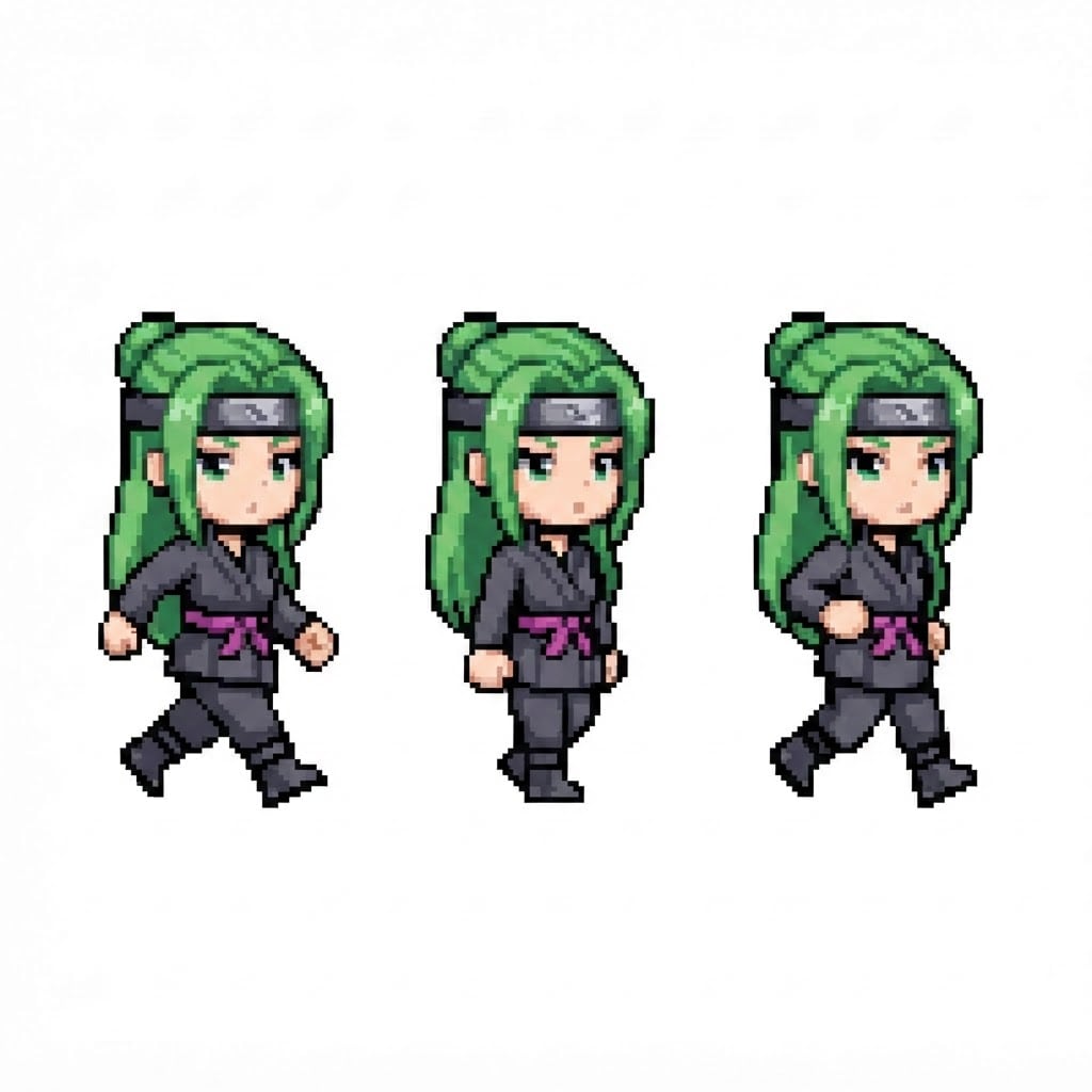 Image: BODY: a chibi ninja GIRL - clearly feminine: NARRO