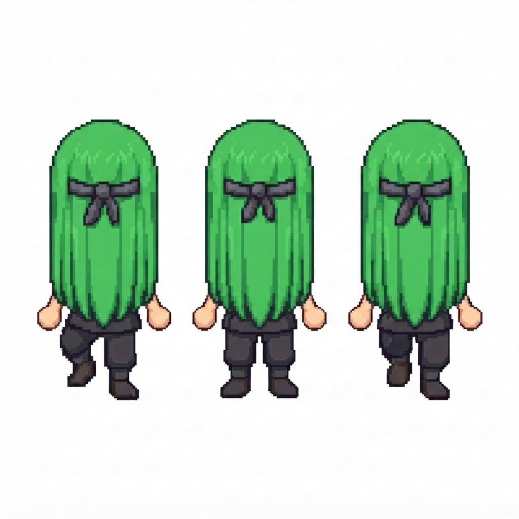 Image: BODY: a chibi BOY ninja with a VERY LARGE round he