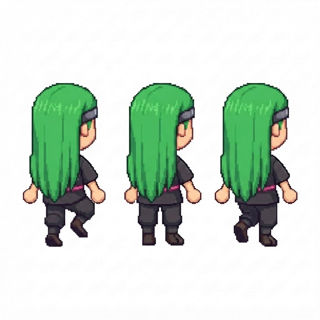 Image: BODY: a chibi BOY ninja with a VERY LARGE round he