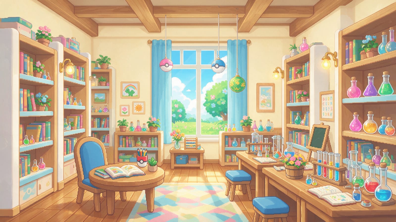 Pokemon Lab Background